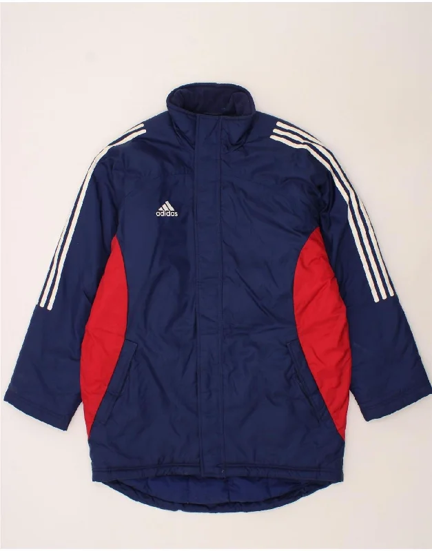 ADIDAS Mens Loose Fit Windbreaker Jacket UK 38/40 Medium Navy Blue