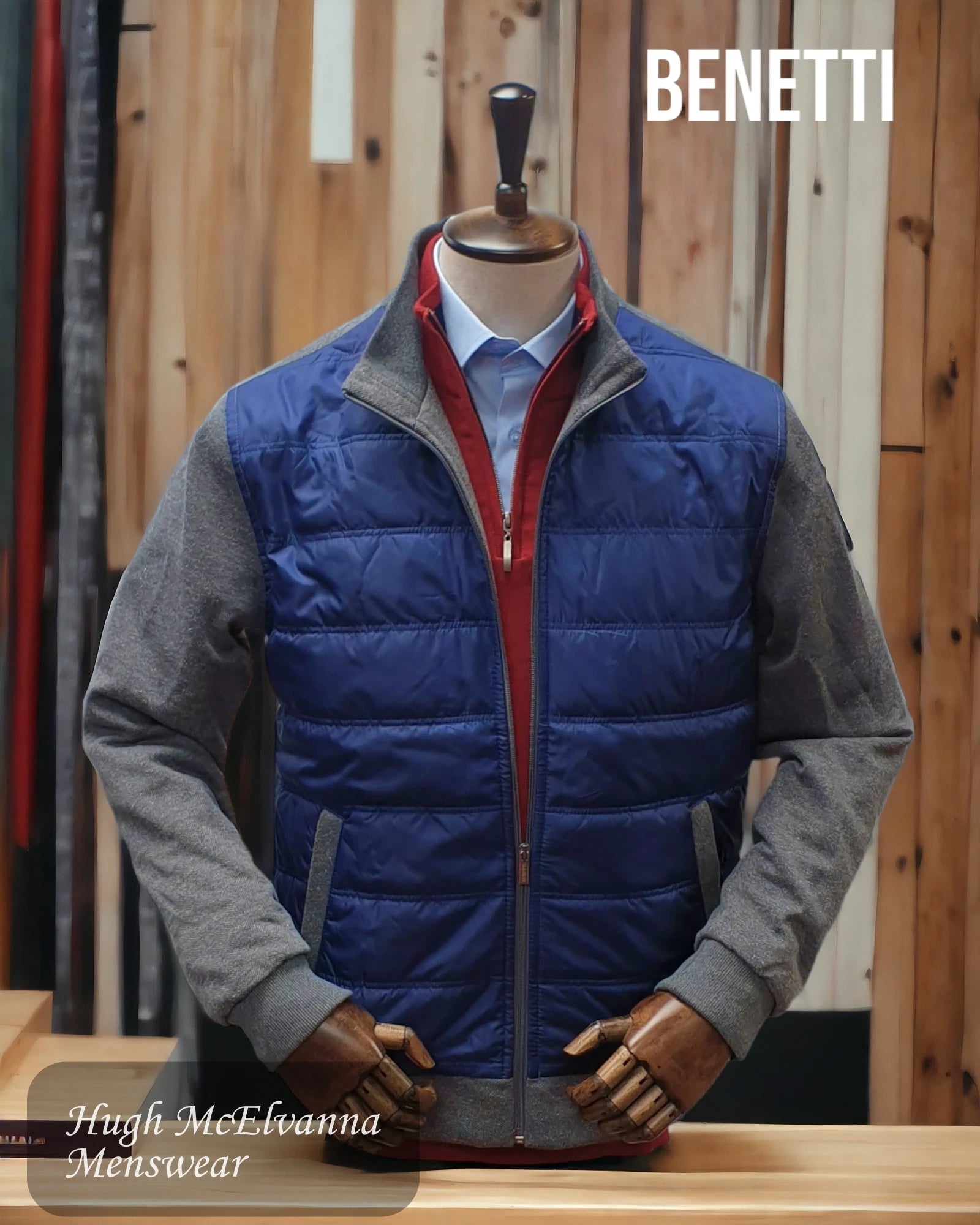 Men's Casual 'HARVEY' Royal Blue Jacket by Benetti