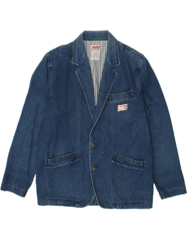 COVERI Mens Denim Jacket UK 40 Large Blue