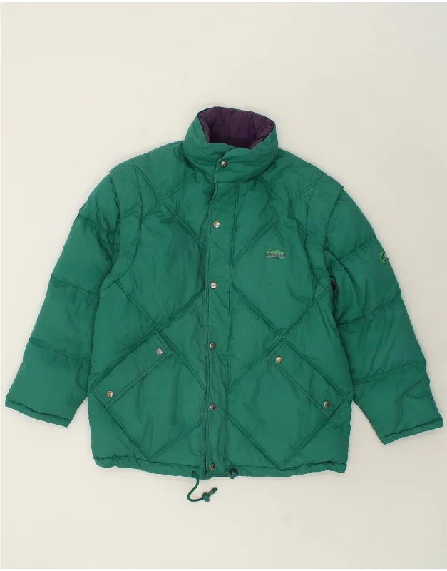 DIADORA Mens Reversible Padded Jacket UK 38 Medium Green