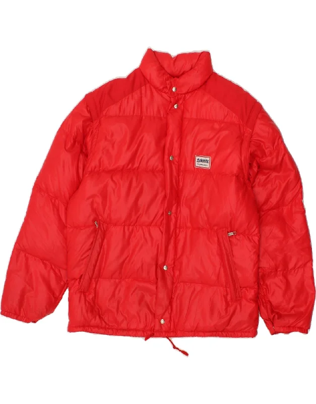 DOLOMITE Mens Padded Jacket UK 36 Small Red Polyamide