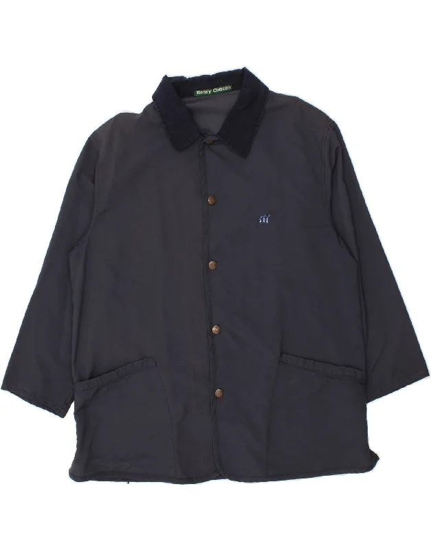 HENRY COTTONS Mens Utility Jacket IT 50 Large Navy Blue