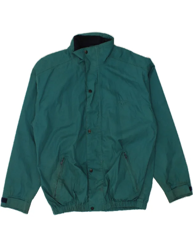 TARGET DRY Mens Rain Jacket UK 38 Medium Green Polyester