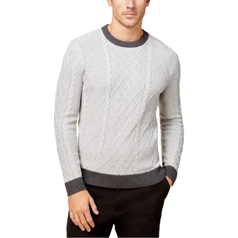 Club Room Mens Mixed Cable Pullover Sweater