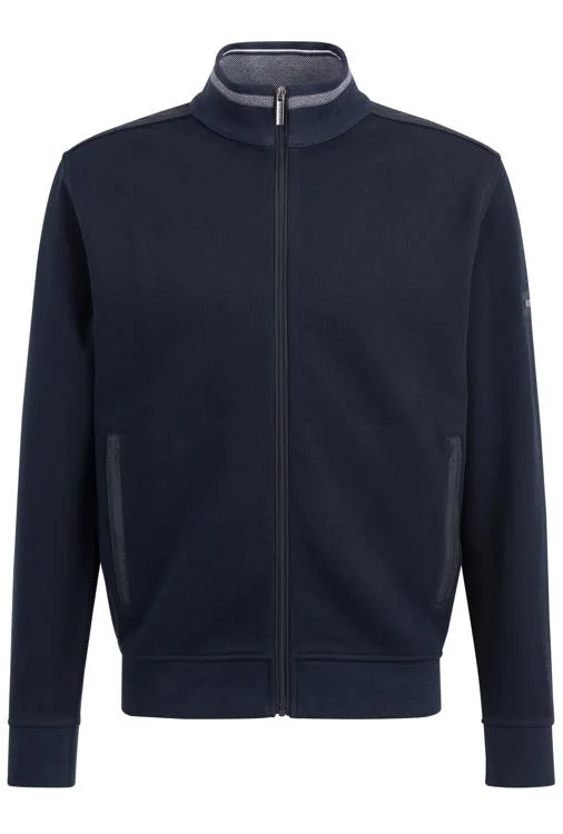 Long Sleeve Full Zip Sweater 8700-55120A Navy