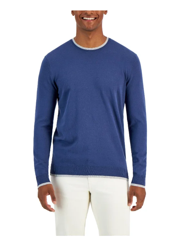 Mens Crewneck Casual Pullover Sweater