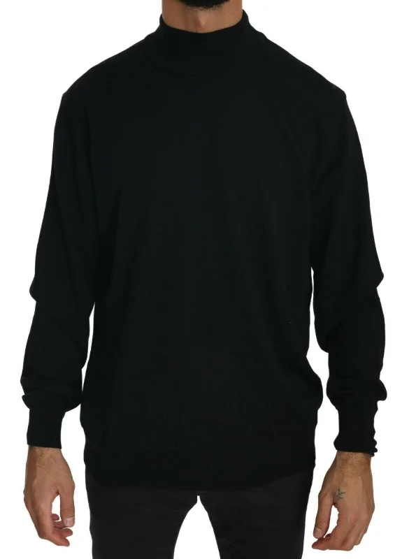 MILA SCHÖN  Turtle Neck Pullover Top Virgin Wool Men's Sweater