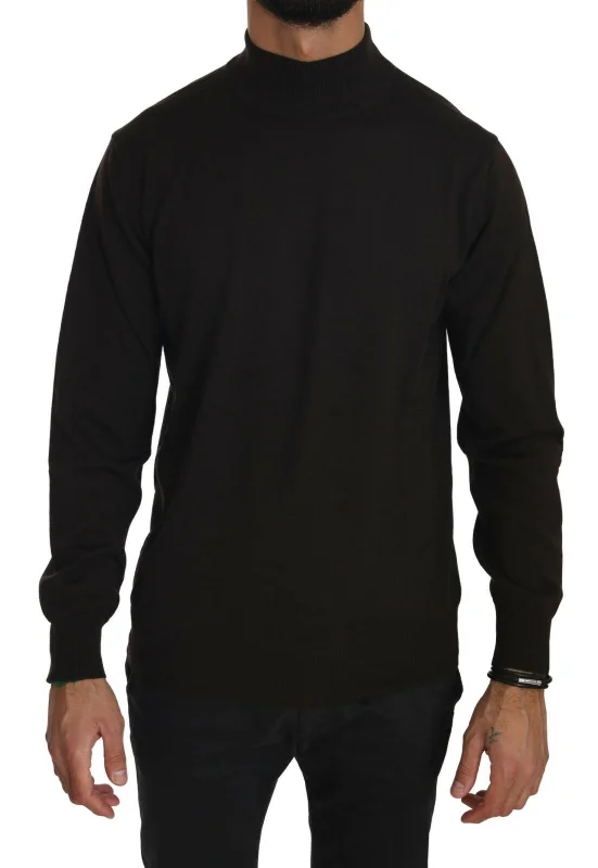 MILA SCHÖN  Turtle Neck Pullover Wool Men's Sweater