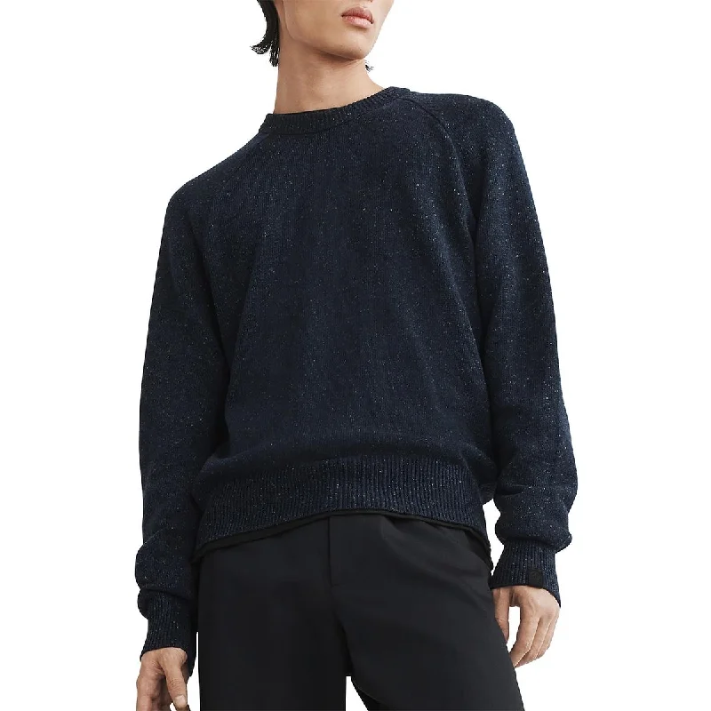 Rag & Bone Mens Ribbed Trim Long Sleeve Crewneck Sweater