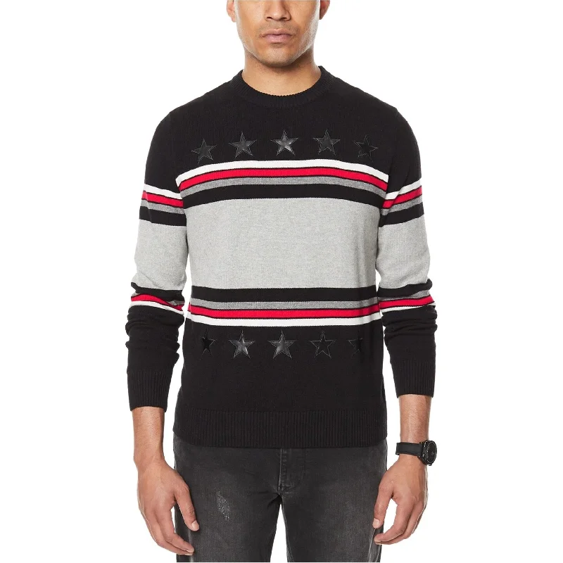 Sean John Mens Stripe Pullover Sweater