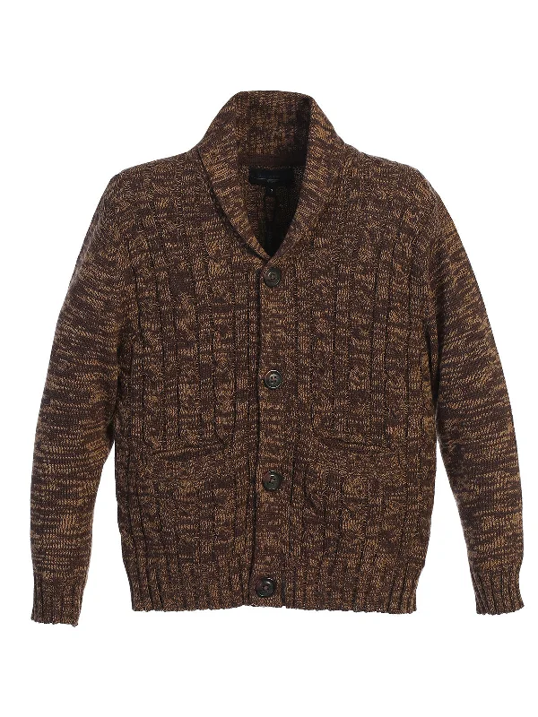 Boy's Shawl Collar Cardigan Sweater