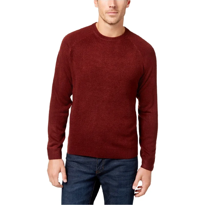 Weatherproof Mens Textured Raglan Pullover Sweater