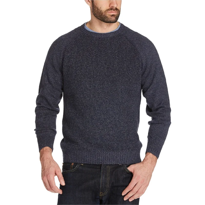 Weatherproof Mens Tuck Knit Raglan Pullover Sweater